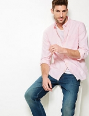 Pure Cotton Slim Fit Oxford Shirt with Pocket 17.00 €