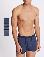 Marks and Spencer  3 Pack Pure Cotton Striped Trunks