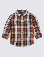 Marks and Spencer  Pure Cotton Checked Shirt