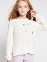 Marks and Spencer  Pure Cotton Knitted Jumper (4-16 Years)