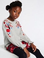 Marks and Spencer  Embroidered Sweatshirt (3-16 Years)