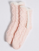 Marks and Spencer  1 Pair of Knitted Socks (2-14 Years)