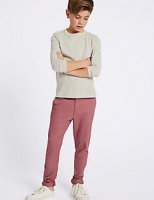 Marks and Spencer  Additional Length Cotton Chinos with Stretch (3-16 Years)