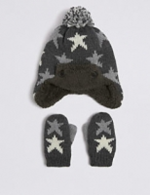 Kids Trapper Hat & Mittens Set 8.25 €
