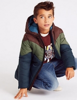 Marks and Spencer  Colour Block Padded Coat (3-16 Years)