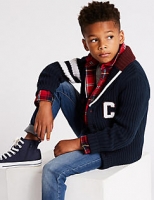 Marks and Spencer  Cotton Rich Cardigan (3-16 Years)