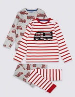 Marks and Spencer  2 Pack Transport Pyjamas (1-7 Years)