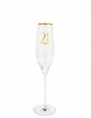 21st Birthday Champagne Flute