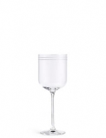 Marks and Spencer  Set of 4 Marlowe Stripe White Wine Glasses