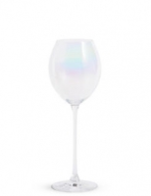 Set of 4 Elegance Pearl White Wine Glasses