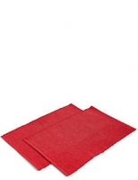 Marks and Spencer  Set of 2 Metallic Rib Placemats