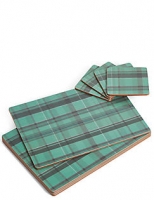 Marks and Spencer  Set of 4 Tartan Placemats & Coasters
