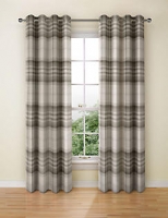 Marks and Spencer  Cosy Checked Eyelet Curtains
