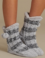 Marks and Spencer  Fleece Cable Booties
