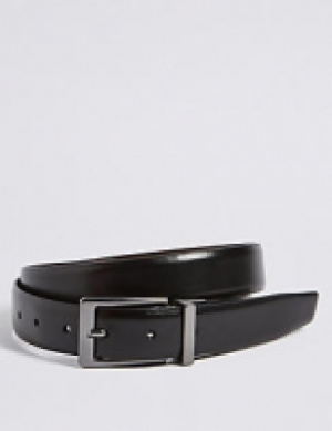 Coated Leather Reversible Belt