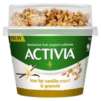 Centra  Activia Breakfast Topper Vanilla And Granola 165g