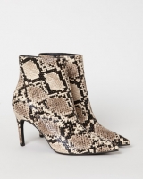 Dunnes Stores  Gallery Snake Slim Heel Ankle Boots