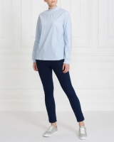 Dunnes Stores  Gallery Stripe Sheered Collar Top
