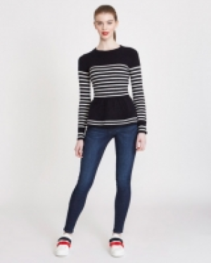 Dunnes Stores  Savida Peplum Stripe Jumper