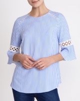 Dunnes Stores  Stripe Lace Top