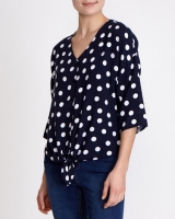 Dunnes Stores  Dot Print Top