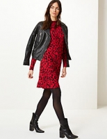 Marks and Spencer  Jersey Animal Print Swing Mini Dress