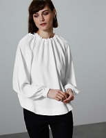 Marks and Spencer  Round Neck Long Sleeve Blouse