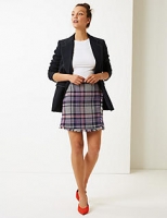 Marks and Spencer  Checked Pencil Mini Skirt