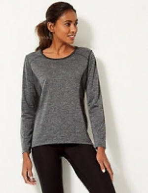 Marks and Spencer  Textured Body Sensor Long Sleeve Top