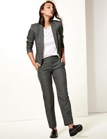 Marks and Spencer  Checked Blazer & Straight Leg Trousers