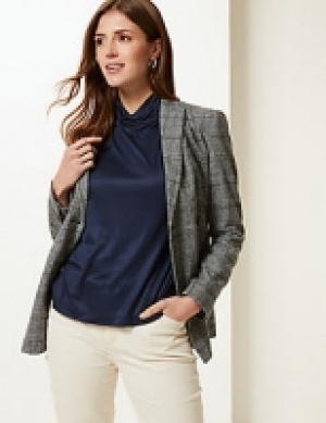 Mercerised Funnel Neck Long Sleeve Top 13.50 €