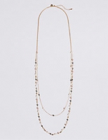 Marks and Spencer  Pearl Effect Double Row Necklace