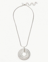 Marks and Spencer  Silver Plated Multi Circle Pendant Necklace