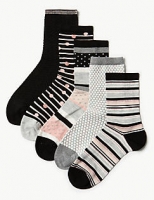 Marks and Spencer  5 Pair Pack Sumptuously Soft Ankle High Socks