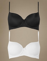 Marks and Spencer  2 Pack Underwired T-Shirt Balcony Bras