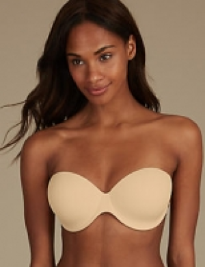 Stick On Padded Balcony Strapless Bra