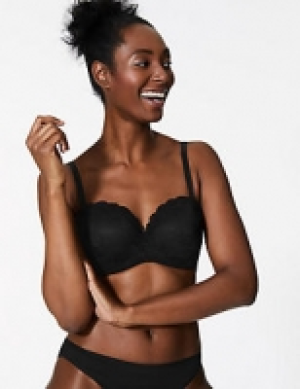 Lace Padded Strapless Bra A-E