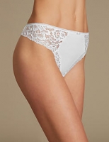 Marks and Spencer  Cotton Blend Side Lace Thong