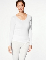 Marks and Spencer  2 Pack Thermal Long Sleeve Pointelle Tops