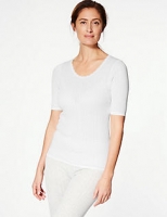 Marks and Spencer  2 Pack Thermal Short Sleeve Pointelle Tops