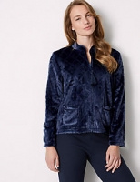 Marks and Spencer  Fleece Textured Long Sleeve Bed Jacket