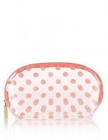 Marks and Spencer  Clear Spotted Make-Up Bag