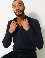 Marks and Spencer  Cotton Rich Cable Knit Cardigan