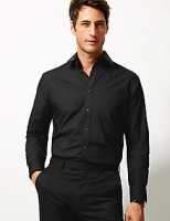 Marks and Spencer  3 Pack Cotton Blend Tailored Fit Shirts