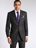 Marks and Spencer  Textured Regular Fit Wool Suit