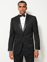 Marks and Spencer  Black Regular Fit Tuxedo Suit