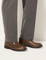 Marks and Spencer  Extra Wide Leather Brogue Shoes with Airflex
