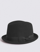 Marks and Spencer  Pure Wool Trilby Hat with Stormwear