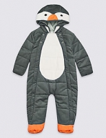Marks and Spencer  Pure Cotton Cord Penguin Pramsuit