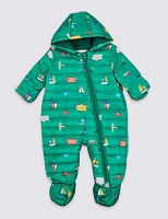 Marks and Spencer  Transport Print Pack Away Snowsuit